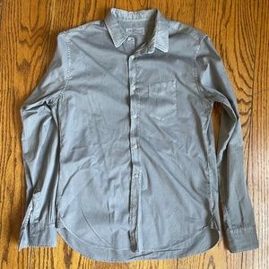 Officine Generale Officine Générale grey spread collar button up shirt